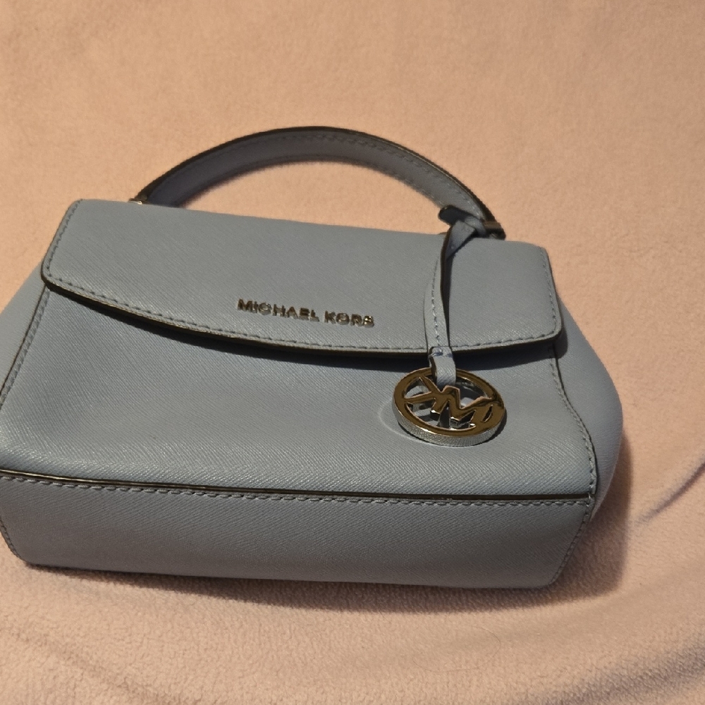 Michael Kors Light Blue Mini Ava bag